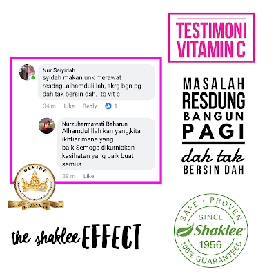 TESTIMONI VITAMIN C SHAKLEE RESDUNG