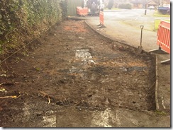 Shelsley Drive Day one and the road is all ready shaping up.