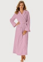 <br />Dreams & Co. Women's Plus Size Wrap robe in microfleece