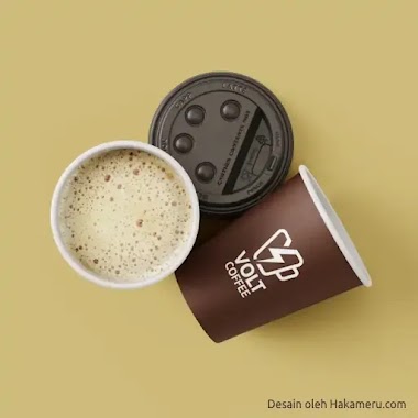 Desain Logo Produk Minuman Kopi untuk Cafe VOLT COFFEE