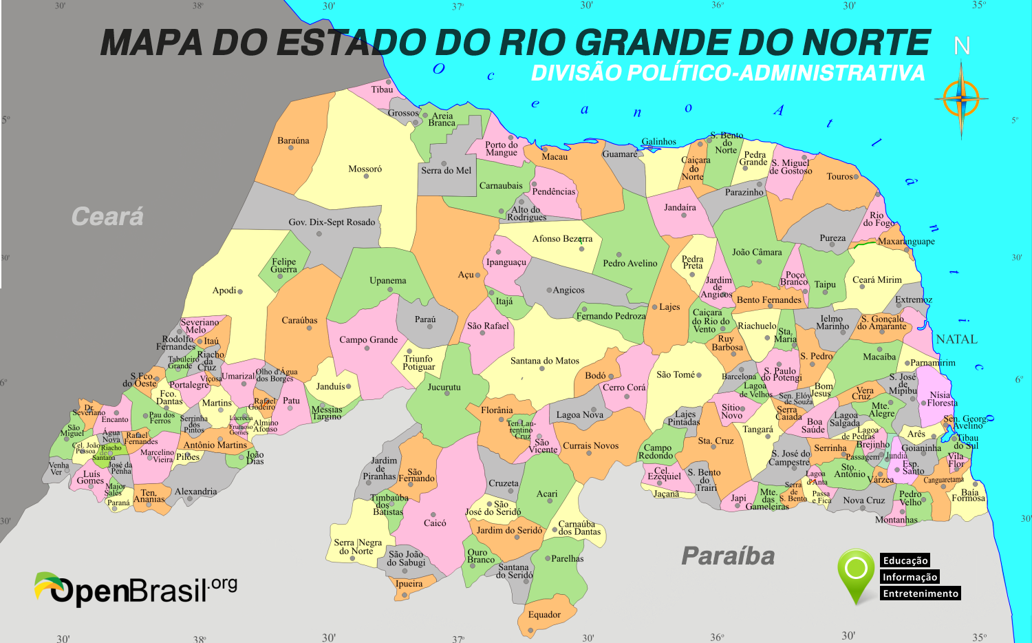Rio Grande Do Norte Geografia Do Rio Grande Do Norte
