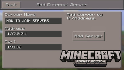 Cara Memasukkan Server di MCPE