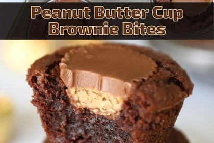 Peanut Butter Cup Brownie Bites