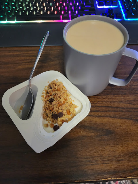 AHCES Blog breakfast of champion yogurt and coffee
