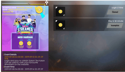 Begini Cara Mendapatkan Token Mark Of Lightning di Event Free Fire Showdown Streamer Melalui Website FFSS