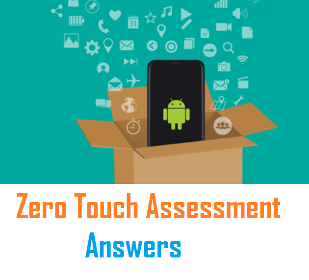 Zero Touch Assessment Answers 2021