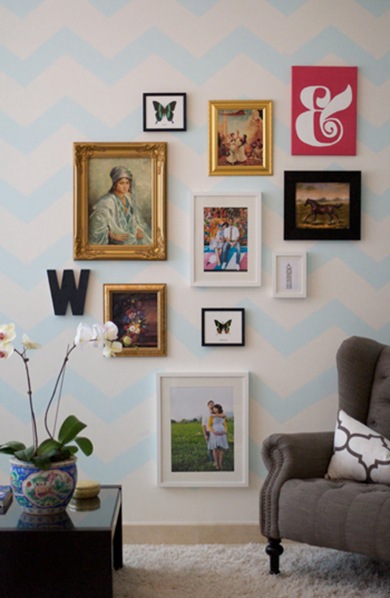 Caitlin-Wilson-Design-Style-Files-chevron-gallery-wall
