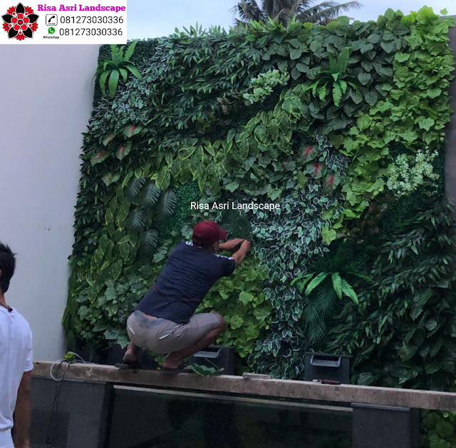 Risa Asri Landscape - Galeri Vertical Garden Tanaman Daun Asli & Palsu Atau Plastik Sintetis Artifisial