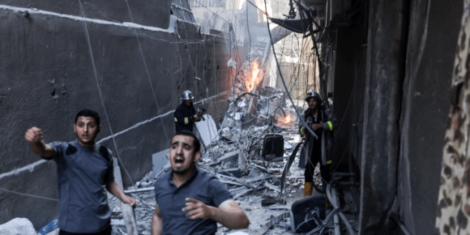 اسرائیل کی غزہ پر وحشیانہ بمباری میں 8 فلسطینی شہید