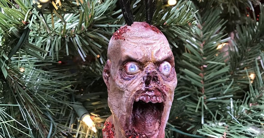 Images: Hand Sculpted Zombie Christmas Tree Ornament