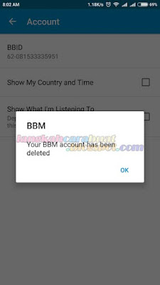 Cara Menghapus Akun BBM ID Secara Permanen