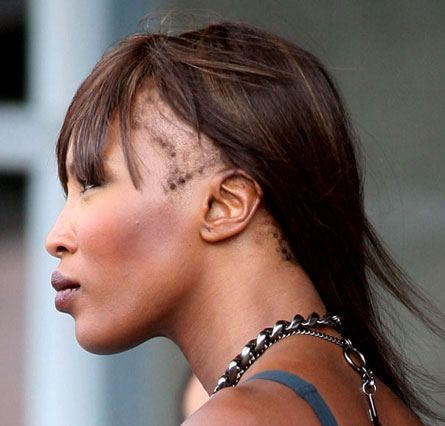 naomi campbell hair loss. Naomi Campbell was spotted