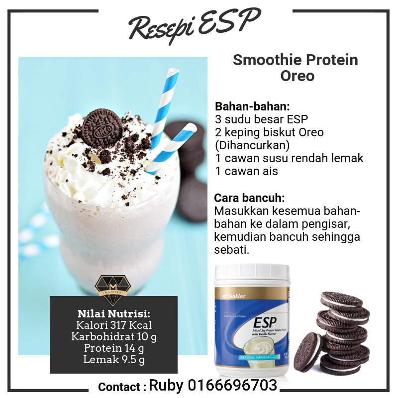 Resepi Smoothie ESP Shaklee Untuk Diet ~ Rubiah Kadir