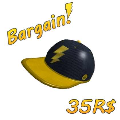 Roblox News Bargain Of The Week Lightning Baseball Cap - roblox lightning
