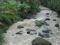 Bermain tubing di sungai Boro Asri Menoreh