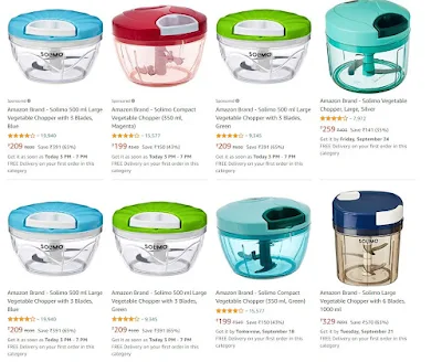 Amazon Brand – Solimo Vegetable Chopper :