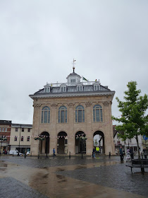 The newly refurbished old County Hall in Abingdon-on-Thames. Ready for the Bun Throwing