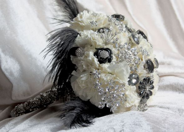 Black White Flower Bouquets