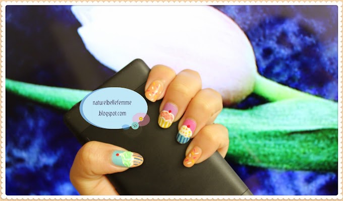 Cupcake Icecream nail art