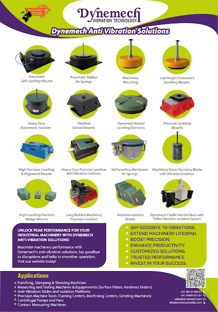 Flexifoot genset mounts providing flexible stability for rotating machinery."