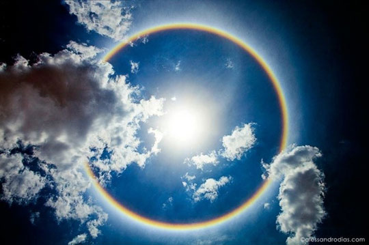 rainbow halo in brasilia brazil