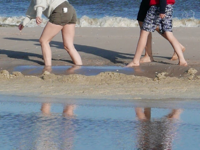 Zacht hard zand bij de zandmotor, Kijkduin. Foto april 2019 door Robert van der Kroft