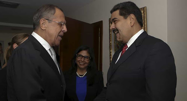 Presidente Maduro y S. Lavrov en Caracas