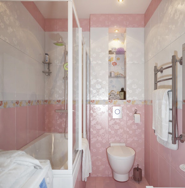 Desain Kamar Mandi Pink Cantik  Rancangan Desain Rumah Minimalis