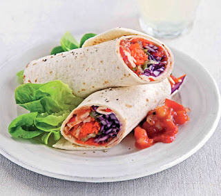 chicken salsa wraps recipe