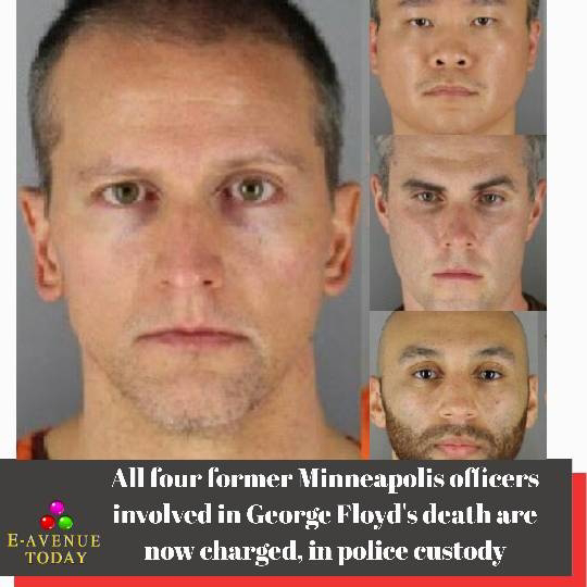 All four former Minneapolis officers involved in George Floyd's death are now charged, in Custody