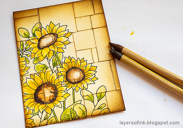 Layers of ink - Blocked Background for Stamping Tutorial by Anna-Karin Evaldsson.