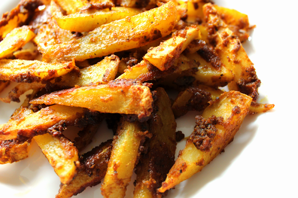 Baked Potato Wedges with Berbere