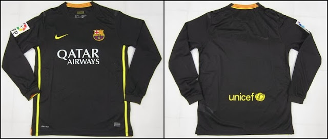 Jersey Grade Ori Barcelona 3rd (Third) Long Sleeve 2013/2014 