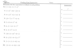 Mrs. Whites 6th Grade Math Blog: ORDER OF OPERATIONS quot;WHAT DO I DO
FIRST?quot;