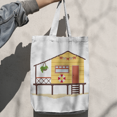 New Beach Hut Cross Stitch Pattern