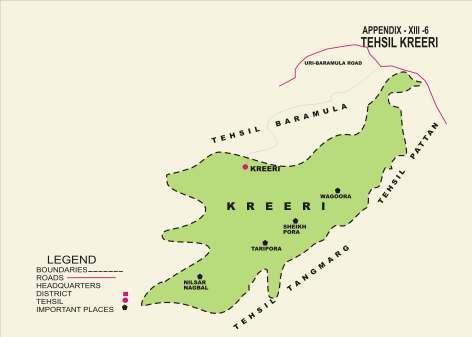 Tourist Map Of Kashmir. MAP SHOWING THE BOUNDARIES OF