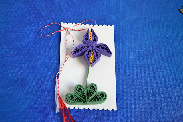 martisor handmade iris quilling