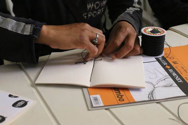 Fajr Beirut: The handmade thread-bound notebooks created by Syrian refugees