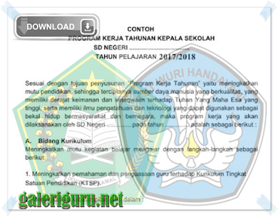 Contoh Format Program Kerja Kepala Sekolah - Galeri Guru