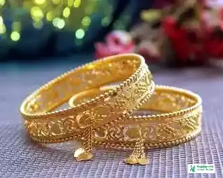 New Gold Bangles Designs - Girls Hand Bangles Designs - Silk Bangles Pics - Beautiful Bangles Pic - churi pic - NeotericIT.com - Image no 7