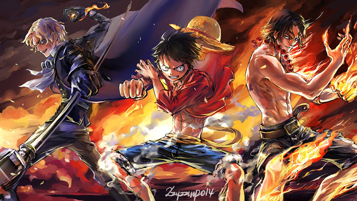 Sabo Fire, Luffy, Ace