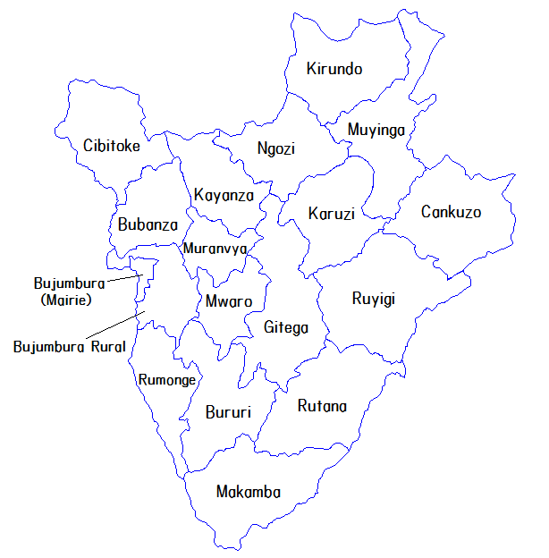 Pembagian wilayah administratif Burundi