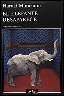 Portada del libro El elefante desaparece, de Haruki Murakami.