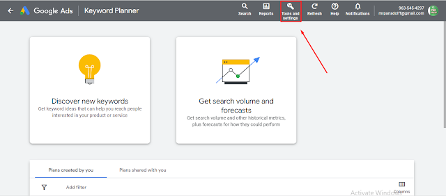 how to use google keyword planner