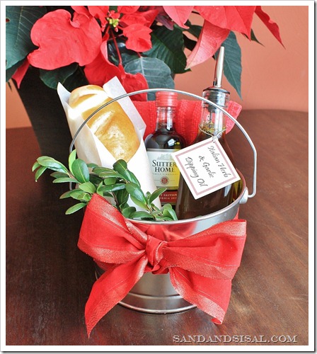 Garlic & Herb Dipping Oil Hostess Gift Pail 