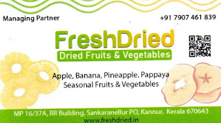 FreshDried Dried Fruits&Vegetables PH-7907461839 [Women Entrepreneur In Kerala 2023]