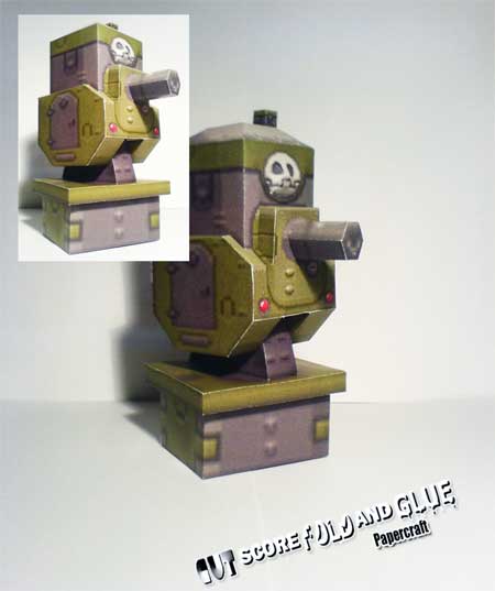 Gun Battery Papercraft