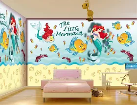 DECORACIÓN PRINCESA ARIEL DISNEY DORMITORIO NIÑAS