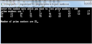 c program for prime till given number