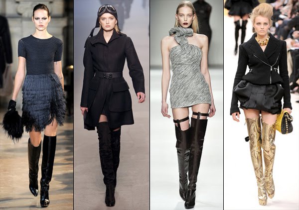 over the knee boots. Yes, over-the-knee boots are